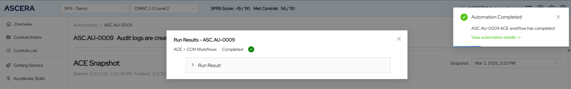 Successful Automation results